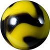 Image 4 : Marbles: Lot 100. Peltier Glass. NLR Bumblebee. 5/8". Mint 9.6.