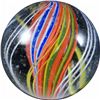 Image 2 : Marbles: Lot 120. Swirl. Divided Core. 1-1/16". NM+ 8.9.