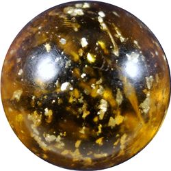 Marbles: Lot 140. Yellow Mica. 21/32 . NM+ 8.8.