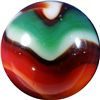 Image 3 : Marbles: Lot 149. Peltier Glass. NLR Christmas Tree. 5/8". Mint 9.5.