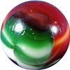 Image 4 : Marbles: Lot 149. Peltier Glass. NLR Christmas Tree. 5/8". Mint 9.5.