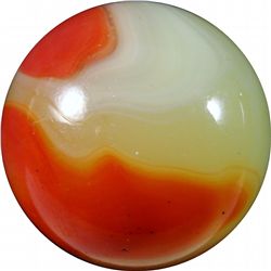 Marble: lot 150. Akro Agate. Cherryade. 31/32". NM+ 8.9.