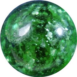 Marbles: Lot 157. Mica. Green. 1/2". Mint 9.9.