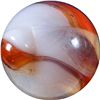 Image 4 : Marbles: Lot 160. Vitro Agate. Double Ingot. 3/4". Mint 9.5.