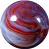 Image 3 : Marbles: Lot 162. Akro Agate Company. Cornelian. 25/32". Mint 9.9.