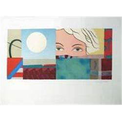 Max Papart Signed Embossed Lithograph Noia a la Luna