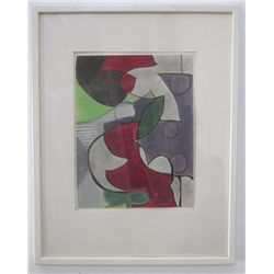 Mary Anne Rose: Pendule III Mixed Media Framed 1991