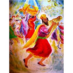 Moskowitz Signed Lithograph Judaic Art Print Victory