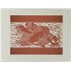 Image 1 : Jack Woodcut Art Print Proof Japanese Erotic Figures