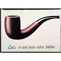 Rene Magritte Art Print on Canvas "This is Not a Pipe"