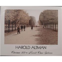 Harold Altman Signed Afternoon Shadows Poster Litho