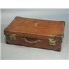Image 1 : A good large Victorian/Edwardian crocodile skin suitcase