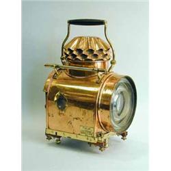 A brass and copper limelight