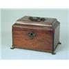Image 1 : An 18th century mahogany tea caddy
