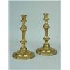 Image 1 : A pair of continental brass candlesticks