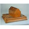 Image 1 : A large 19th century oak double sided deskstand