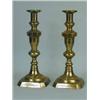 Image 1 : A pair of 19th century brass candlesticks