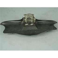 An Orivit Art Nouveau pewter inkstand no. 2354