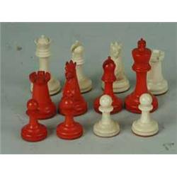 An ivory Staunton pattern chess set