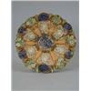 Image 1 : A Castle Hedingham pottery wall plate moulded with masks and fruiting foliage