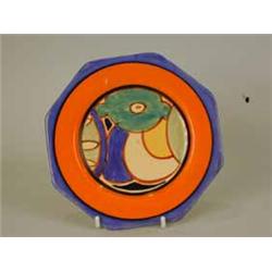 A Clarice Cliff Bizarre tea plate