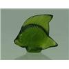 Image 1 : A green moulded paperweight 'Poisson' in the form of a fish