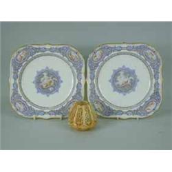 A pair of Royal Worcester cabinet plates