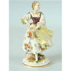 A Rudolstadt figure of a lady