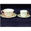 Image 1 : A 1st period Belleek Thorn pattern tea cup and saucer