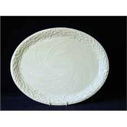 A 2nd period Belleek Echinus pattern oval tray