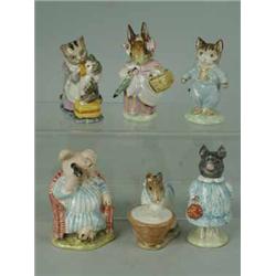 Six Beswick Beatrix Potter figures