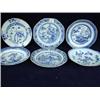 Image 1 : Six early 19th century Chinese blue and white plates
