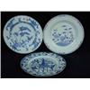 Image 1 : Three early 19th century Chinese blue and white plates