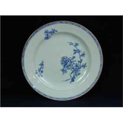 A Qianlong (1736 - 1795) blue and white plate