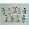 Image 1 : A Continental porcelain nine piece monkey band early 20th Century each with blue 'scissors' mark