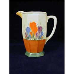 A Clarice Cliff crocus pattern jug