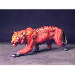 A Royal Doulton Flambe Tiger