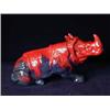 Image 1 : A Royal Doulton Flambe veined rhinoceros