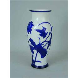 A 19th century glass Peking vase