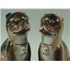 Image 2 : A pair of 18th century Chinese figures of pug dogs