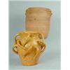 Image 1 : A west country pottery lead glazed multi handled vase