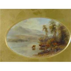 A good pair of Royal Worcester oval plaques by John Stinton