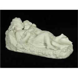 A Minton parian group; 'Babes in the wood'