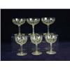 Image 1 : Six champagne glasses and six wine glasses with cut decoration Est.50/8