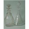 Image 1 : Two 19th century (?) cut glass decanters