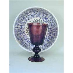 A large amethyst goblet