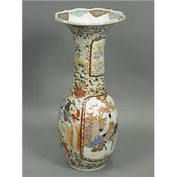 A large Japanese vase