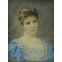 An early 20th century portrait miniature of a lady