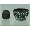 Image 1 : A Russian silver enamelled salt
