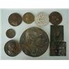 Image 1 : Eight various bronze and one white metal medallions and plaques